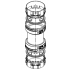 VIESSMANN Соединительный элемент. Для соединения остаточных длин гибкой трубы дымохода 80/88 (7248219)