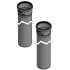VIESSMANN Комплект труб дымохода. Две пластиковые трубы PPs по 2 м каждая, D160 мм (7516575)