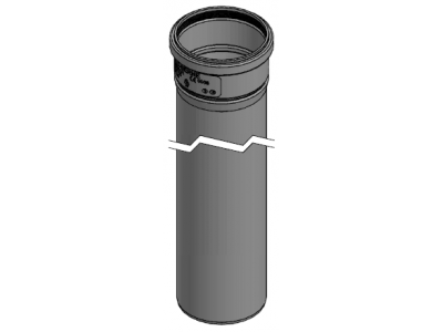 VIESSMANN Пластиковая труба дымохода PPs длина 1 м D125 мм (7516580)