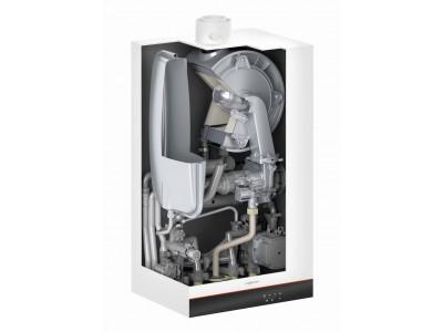 VIESSMANN Пакетное предложение Vitodens 050-W тип B0HA 19 кВт с подставным бойлером Vitocell 100-W CUGA 100 л, датчиком водонагревателя и дымоходом (Z024376)