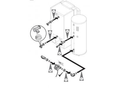 VIESSMANN Комплект для подключения к котлу емкостного водонагревателя.  (ZK00892)